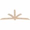 Ekena Millwork Davenport Smooth Timber Gable Bracket, Douglas Fir, 96"W x 48"H x 1 1/2"D x 5 1/2"F, 12/12 Pitch GBW096X48X0206DAV00SDF - alternate 4